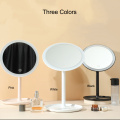 Custom Logo Round Glass Cosmetic Mirror Make -up Dekorative LED Smart Make -up Spiegel mit Licht